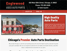 Tablet Screenshot of englewoodusedautoparts.com